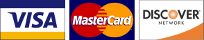 We accept Visa, MasterCard and Discover